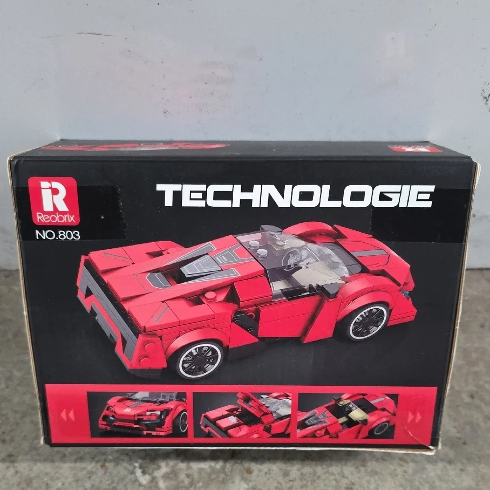 Technologie Red Racing Car Building Set